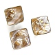 Freshwater Shell with Pearl Adjustable Finger Rings for Girl Women AJEW-Z010-03B-P-1