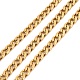 Vacuum Plating 304 Stainless Steel Cuban Link Chains CHS-K016-02A-G-1