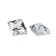 Square Shaped Cubic Zirconia Pointed Back Cabochons ZIRC-R008-10x10-02-2