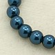 Perlas sueltas redondas de vidrio para la fabricación de artesanías de collar de joyería X-HY-6D-B72-1