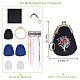 PH PandaHall 1 Set Kiss Lock Purse Making Kits Embroidery Beginner Kits Embroidery Hoop with Felt Cloth Purse Frame Keychain Needles Thread for Birthday Art Crafts Bag Decor DIY-WH0043-46-3