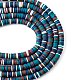 Handmade Polymer Clay Beads Strands CLAY-R089-8mm-T017-5