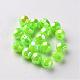 AB Color Plated Eco-Friendly Poly Styrene Acrylic Round Beads TACR-L004-6mm-46-1
