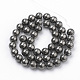 Natürliche Pyrit Perlen Stränge G-S249-01-10mm-2