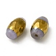 Perle di vetro placcate opache EGLA-H003-02G-04-3
