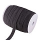 BENECREAT 82 Yards 15mm Wide Fold Over Elastic Band Black Foldover Elastics Stretch for Hair Ties Headbands Garment Sewing OCOR-BC0012-12A-1