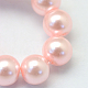 Backen gemalt pearlized Glasperlen runden Perle Stränge HY-Q330-8mm-70-3