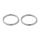 304 acero inoxidable anillos de banda lisos RJEW-I101-01A-P-2