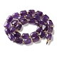 Natürlichen Amethyst Perlen Stränge&nbsp;G-H061-A13-01-3