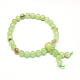 Buddha Meditation gelbe Jade Perlen Stretch-Armbänder BJEW-R041-6mm-04-1