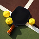 布製テニスラケットカバーバッグ  ジッパー付き  ブラック  305x210x20mm AJEW-WH0007-16-4
