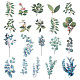 CRASPIRE 120pcs Leaf Stickers Self-Adhesive Plants Stickers Washi Stickers DIY Decorative Label for Scrapbook Notebook Journal Card Making Envelope Decoration DIY-CP0007-15-1