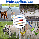 Chgcraft 6 шт. 6 цвета регулируемый удлиненный поводок для собак из полипропилена AJEW-CA0002-66-5
