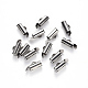 304 Stainless Steel Slide On End Clasp Tubes X-STAS-S115-01C-P-1