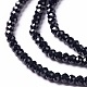 Chapelets de perles en spinelle noir naturel G-L581B-001-2