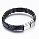 PU Leather Cord Bracelets BJEW-F288-07B-2