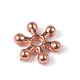 Alloy Daisy Spacer Beads PALLOY-ZN152-RG-RS-1
