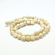 Chapelets de perle en jade blanc naturel G-P070-20-2