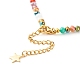 Браслеты и ожерелья из гальванических стеклянных бусин SJEW-JS01200-10