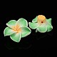 Handmade Polymer Clay 3D Flower Plumeria Beads X-CLAY-Q192-15mm-M-2