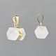 Natural Quartz Crystal Double Terminated Pointed Pendants G-P049-05G-3