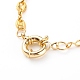 Brass Coffee Bean Chain Necklaces NJEW-JN03407-3