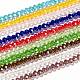 Chapelets de perles en verre électroplaqué EGLA-X0007-01C-4mm-1