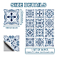 Chgcraft 36 шт. богемные наклейки на плитку DIY-WH0454-005-2