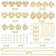 Sunnyclue kit de fabrication de boucles d'oreilles pendantes en perles d'imitation bricolage DIY-SC0018-06-2