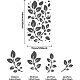 Stencil per dipingere foglie benecreat DIY-WH0242-234-2