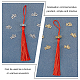 CHGCRAFT 5 Strands Polyester Tassel Decorations and 100Pcs 2 Colors Tibetan Style Alloy Charms DIY-CA0002-87-5