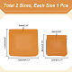Nbeads 2Pcs 2 Style Imitation Leather Coin Purse ABAG-NB0001-59A-2