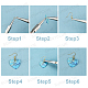 SUNNYCLUE DIY Resin Dangle Earring Making Kits FIND-SC0001-73-4