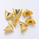 Tibetan Style Alloy Triangle Apetalous Bead Cones TIBE-5212-G-LF-2