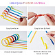 CRASPIRE 40 Rolls Coloured Washi Tape Set Decorative Adhesive Tape Collection Writable Washi Craft Tape for Scrapbook DIY Crafts Gift Wrapping Planners (7mm Wide) DIY-CP0001-83-3