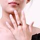 Gorgeous Brass Cubic Zirconia Triangle Finger Rings for Women RJEW-BB04147-B-8RG-5