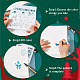 16 pz 16 stili tema natalizio pet plastica scava fuori disegno pittura stencil modelli DIY-WH0387-80-6