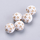 Perles acryliques plaquées OACR-S016-48A-2