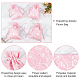 NBEADS 20 Pcs Pink Silk Brocade Jewelry Pouches ABAG-WH0028-11D-4