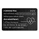 Rectángulo 201 tarjeta de cartera de transferencia térmica en blanco personalizada de acero inoxidable DIY-WH0252-015-1