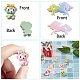SUNNYCLUE 100Pcs 10 Styles Animal Resin Cabochon Slime Charms Resin Flatback Charms Mixed Bee Elephant Bear Mouse Dog Flatback Slime Beads for DIY Scrapbooking Jewelry Making Crafts Making Supplies CRES-SC0001-13-5