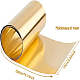 真鍮シート  優れた可塑性と高強度  ゴールド  10.1x10x4.7x0.01cm  2 m /ロール AJEW-WH0141-08C-2