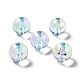 Placage uv perles acryliques irisées arc-en-ciel TACR-D010-01-2
