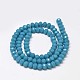 Faceted Rondelle Glass Beads Strands X-GLAA-I033-6mm-03-2