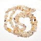 Brins blancs naturels de perles de puces agate G-M205-51-2