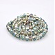 Half Rainbow Plated Faceted Rondelle Electroplate Glass Beads Strands GLAA-A024D-HR01-2