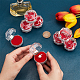 CHGCRAFT 40Pcs Red Transparent Plastic Ring Boxes Crystal Earrings Jewelry Storage Boxes with Foam for Storing Rings Jewelry Earrings Wedding Proposal Valentine's Day CON-CA0001-020-3