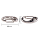304 Stainless Steel Key Ring Connection Clasps Belt Clip for Keys 26x12.5x6mm STAS-PH0002-24P-3