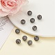 CZ Brass Micro Pave Grade AAA Clear Color Cubic Zirconia Round Beads KK-O065-8mm-05B-NR-4