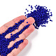 ガラスシードビーズ  不透明な色の種  DIYジュエリー作成用の小さなクラフトビーズ  ラウンド  ブルー  2mm  穴：1mm  約30000個/ポンド SEED-A010-2mm-48-4